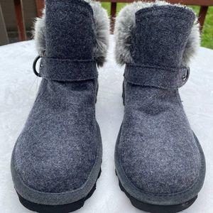 BEARPAW Women Koko Genuine Shearling Waterproof Suede Boots - NEW NWOB